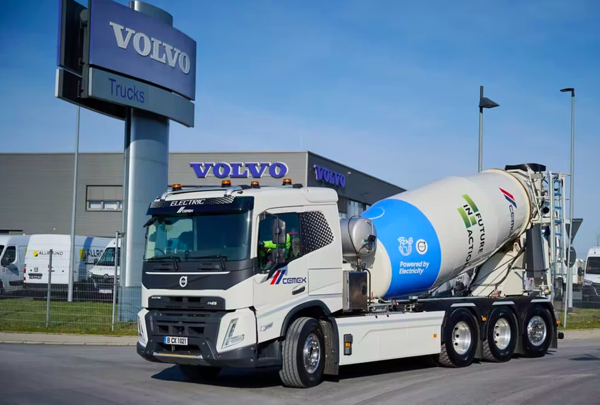 VOLVO TRUCKS DELIVERS THE FIRST HEAVY-DUTY ELECTRIC CONCRETE MIXER TRUCK TO CEMEX